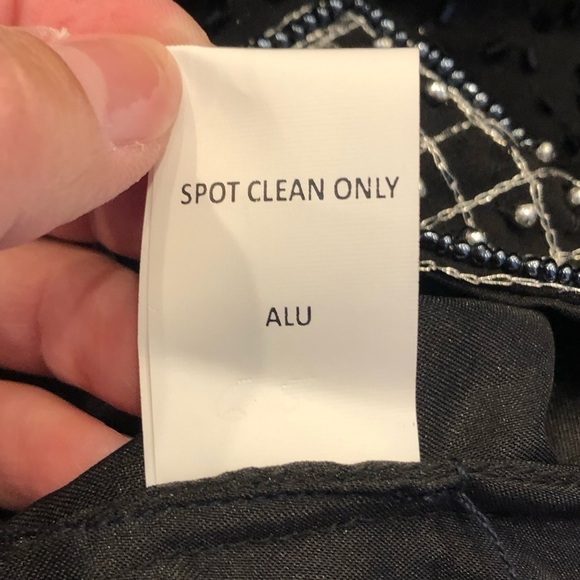 DRAPERS & DAMON’S Black and Silver Beaded Top - Picture 6 of 6